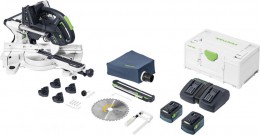 Festool 577955 KSC 60 EB 5,0 I-Plus Brushless Sliding Compound Mitre Saw 2 x 5.0Ah Batteries & Charger £1,169.00